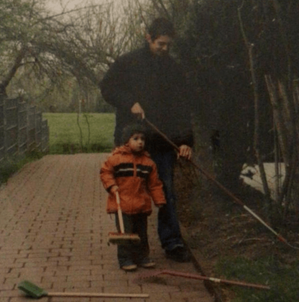 Nedim Birinci als Kind – schon früh im Betrieb dabei